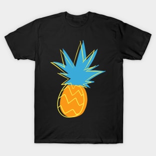 Neon Pop Art Pineapple Frenzy T-Shirt